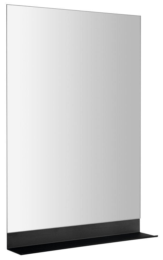 AQUALINE SECA Zrcadlo s policí 50x95cm, CU free, černá mat 22494S