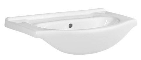 AQUALINE SIMPLEX ECO keramické umyvadlo, nábytkové, 60x44cm, bílá NDHF060