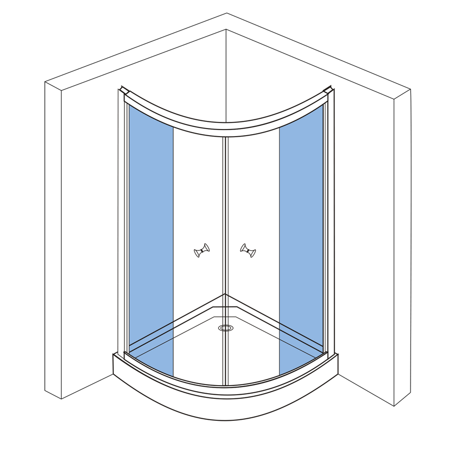 AQUALINE Sklo pro BTR803, pevná část NDBTR803-02