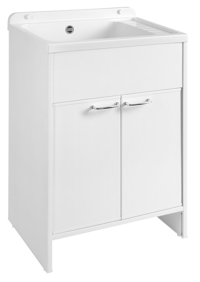AQUALINE Skříňka pod výlevku 58,2x78x38,3cm, plast, bílá PI28038
