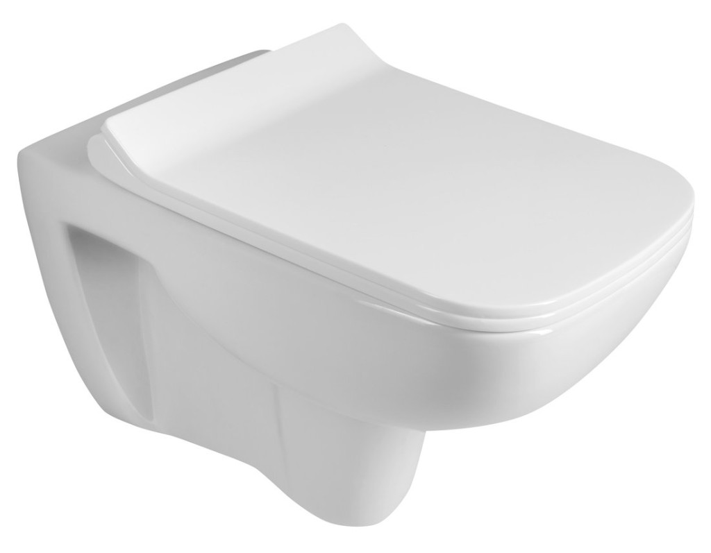 AQUALINE SPAZIA závěsná WC mísa 34x53cm, bílá NP505