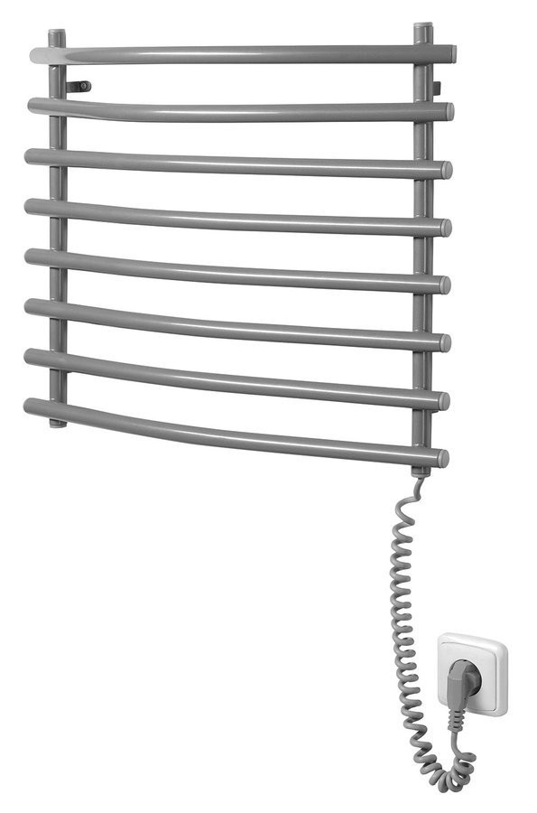 AQUALINE SUCH elektrický sušák ručníků, 570x465, 72W, šedý hliník-metalíza (RAL9007) SU210A