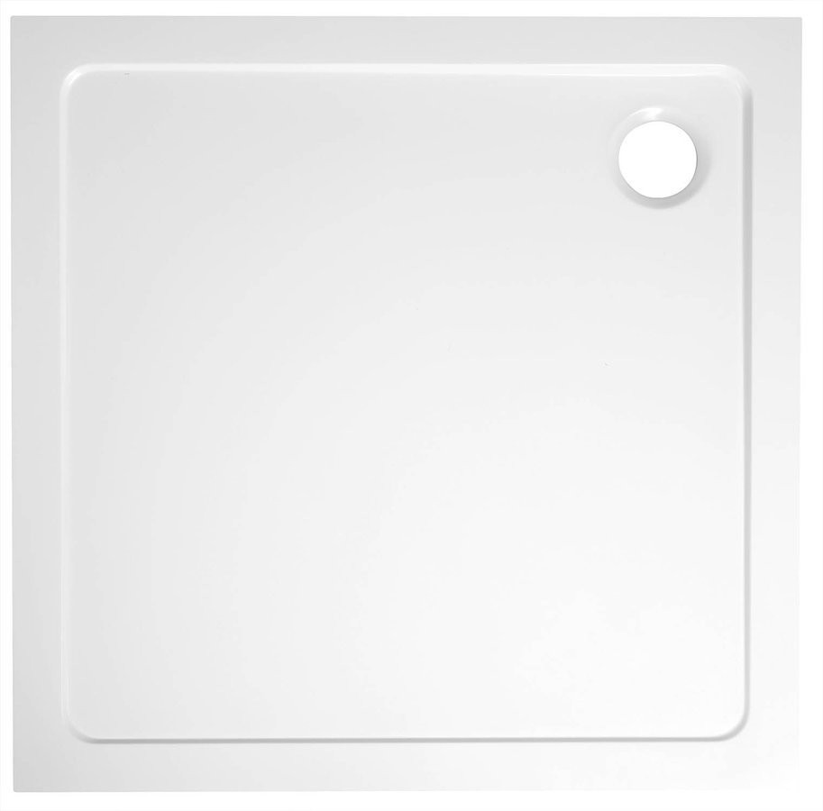 AQUALINE TECMI sprchová vanička z litého mramoru, čtverec 70x70cm, bílá PQ007