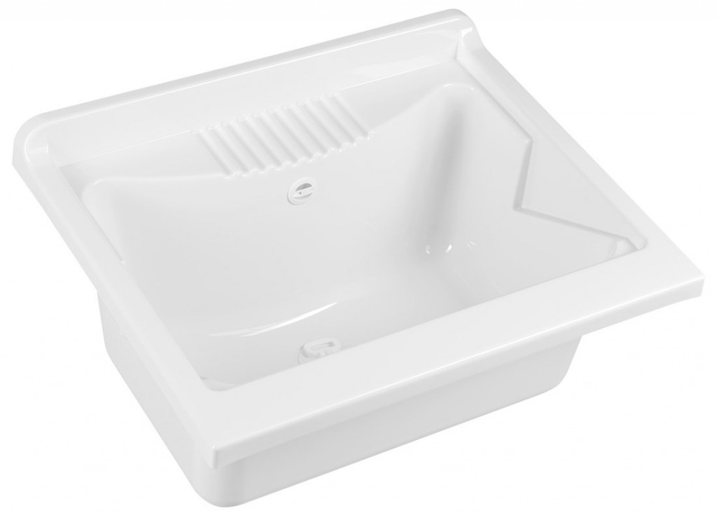 AQUALINE Výlevka na skříňku 60x50cm, plast bílá PI6050