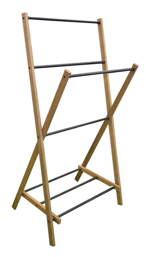 AQUALINE WING skládací stojan na ručníky 58x103x35cm, jasan SP854