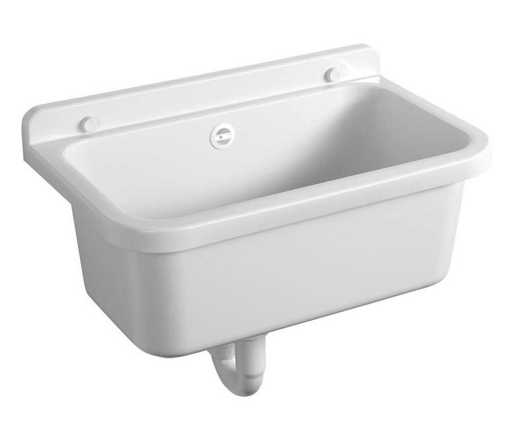 AQUALINE Závěsná výlevka 55x34cm, plast, bílá PI5055