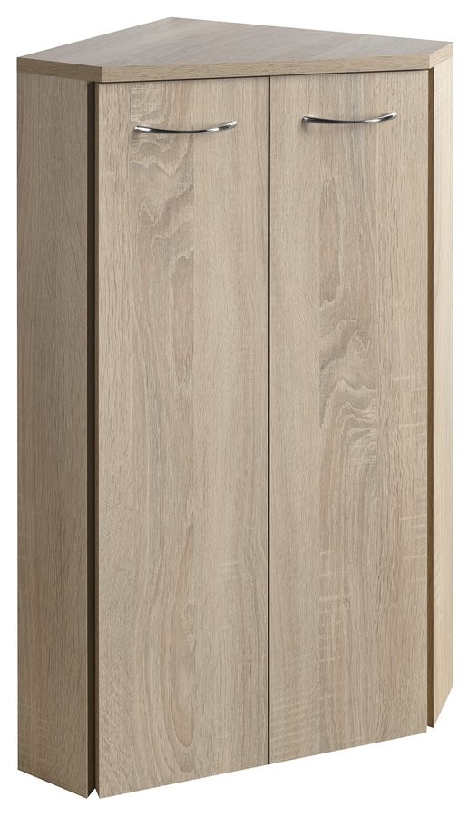 AQUALINE ZOJA/KERAMIA FRESH skříňka rohová 35x78x35cm, dub platin 50323