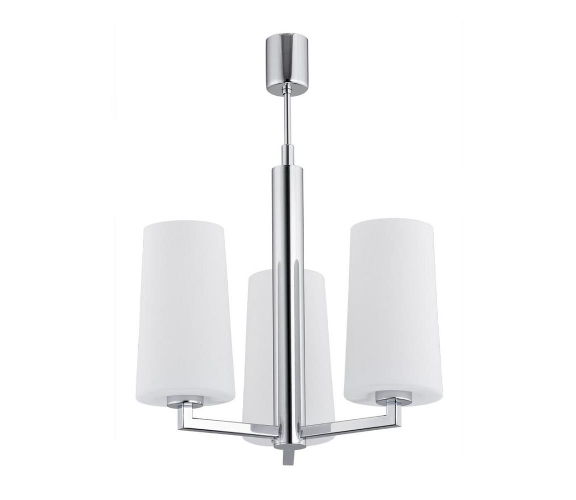 Argon 1224 - Lustr na tyči CAMELOT 3xE27/15W/230V lesklý chrom 1224