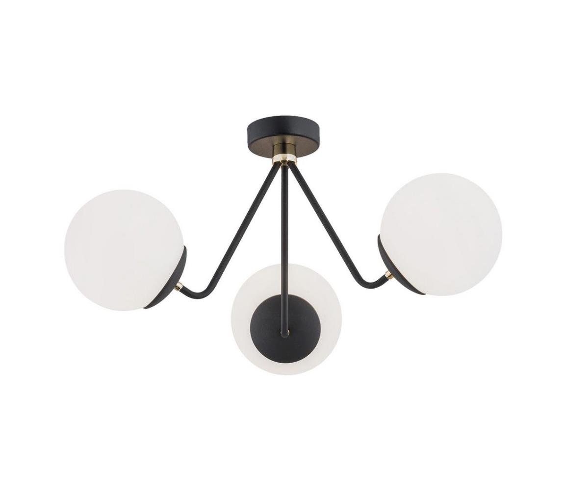 Argon 1478 - Přisazený lustr TOMAR 3xE27/15W/230V černá 1478