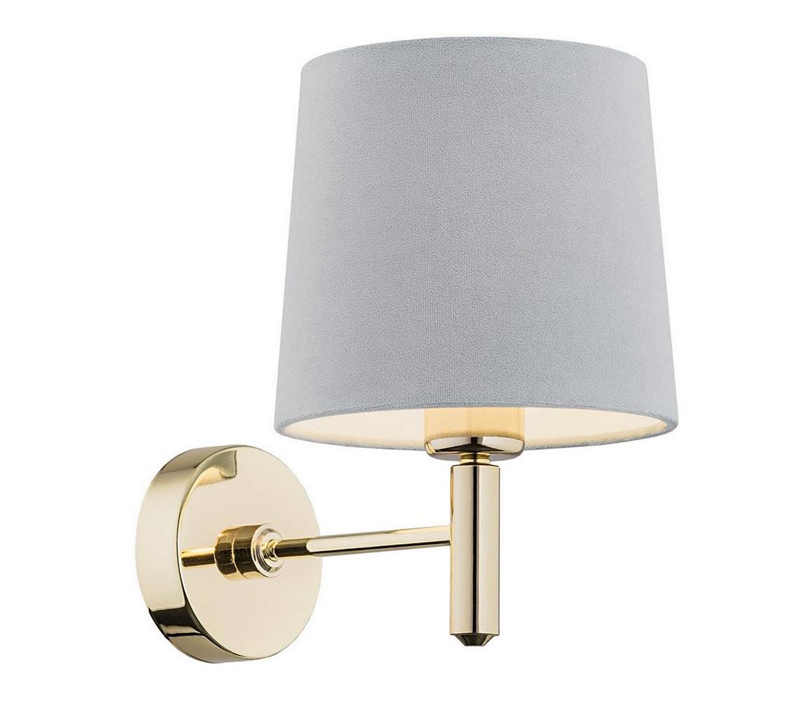 Argon 4347 - Nástěnné svítidlo PONTE 1xE27/15W/230V šedá/mosaz 4347