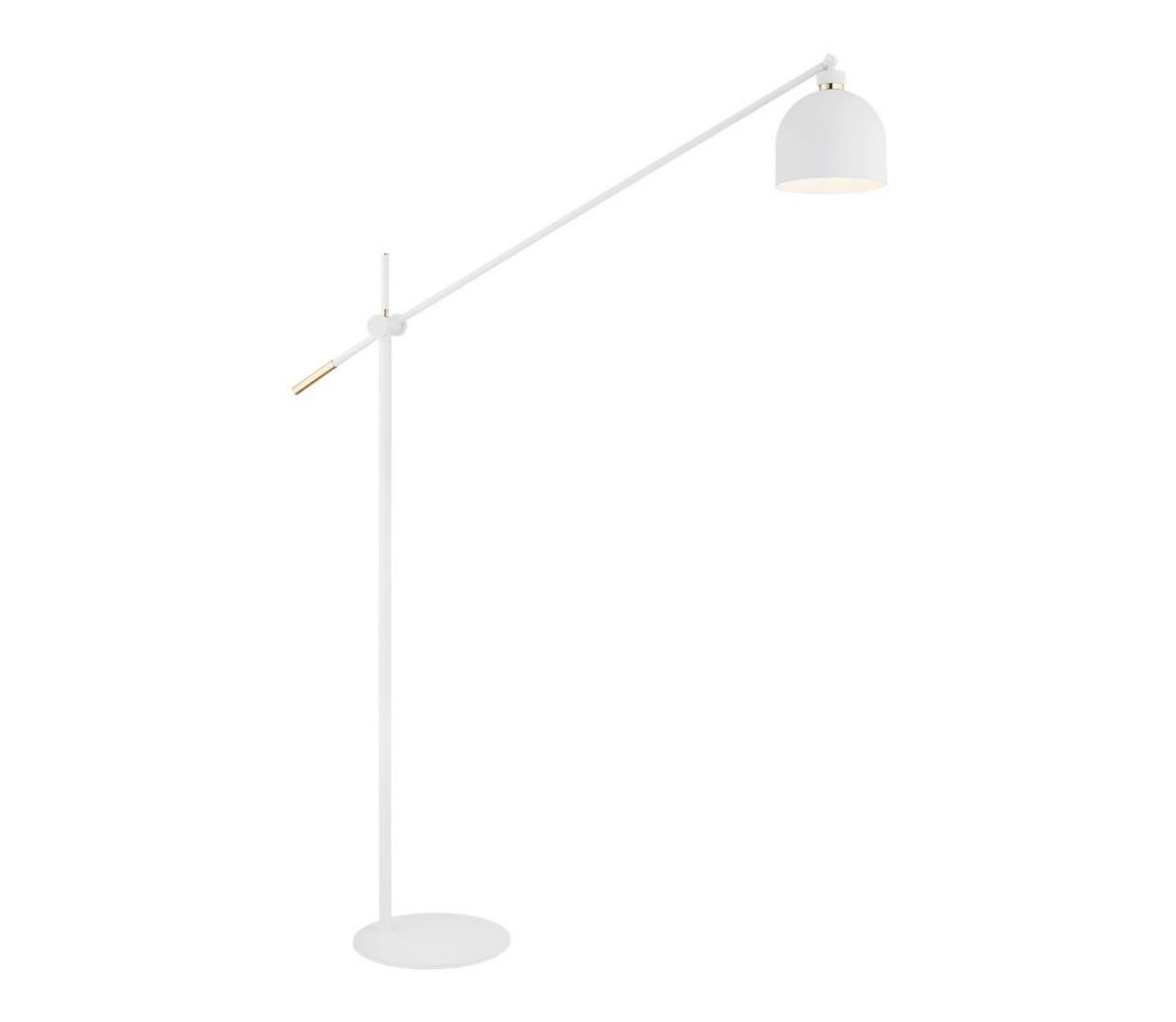 Argon 4734 - Stojací lampa DETROIT 1xE27/15W/230V bílá 4734