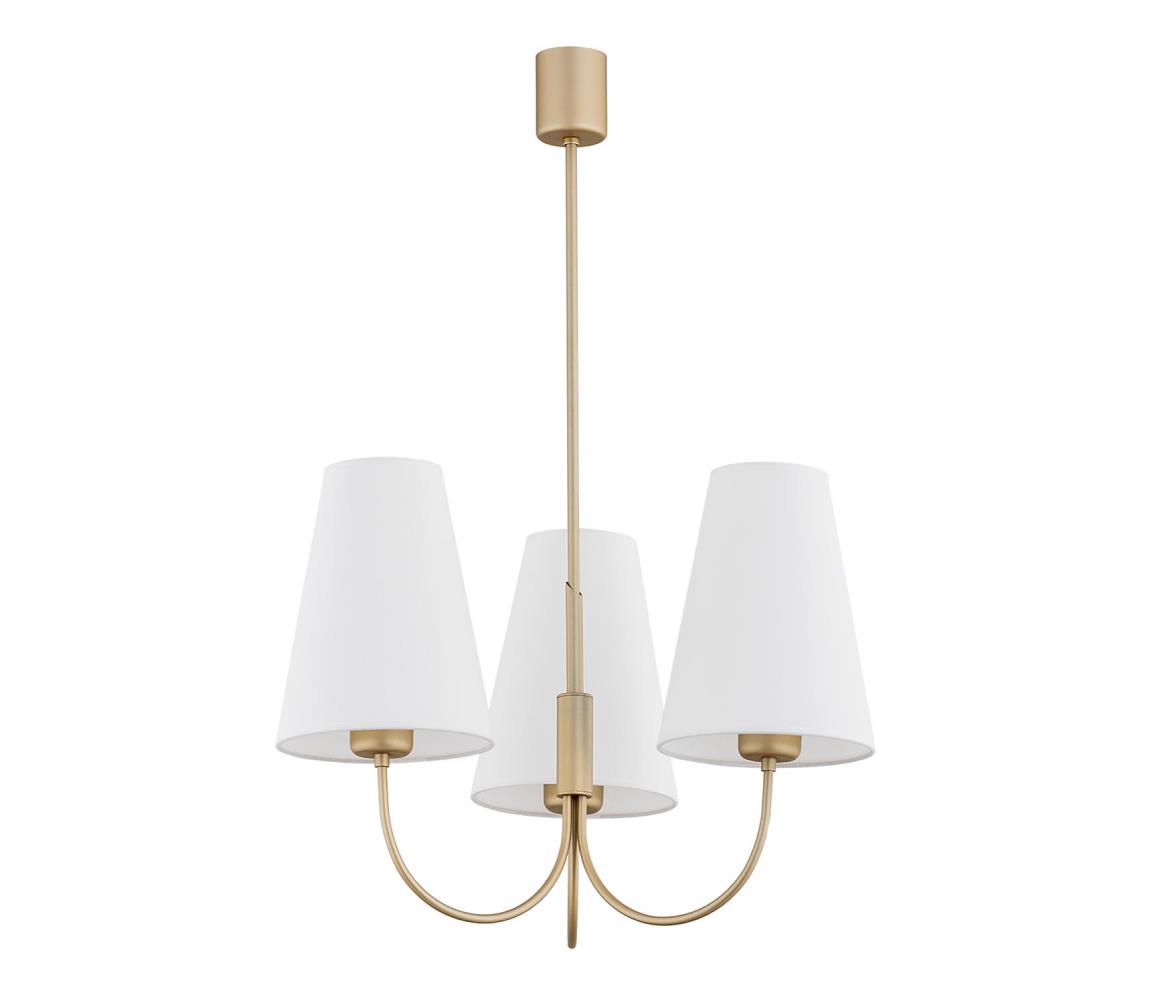 Argon 6267 - Lustr na tyči SAFIANO 3xE27/15W/230V zlatá 6267