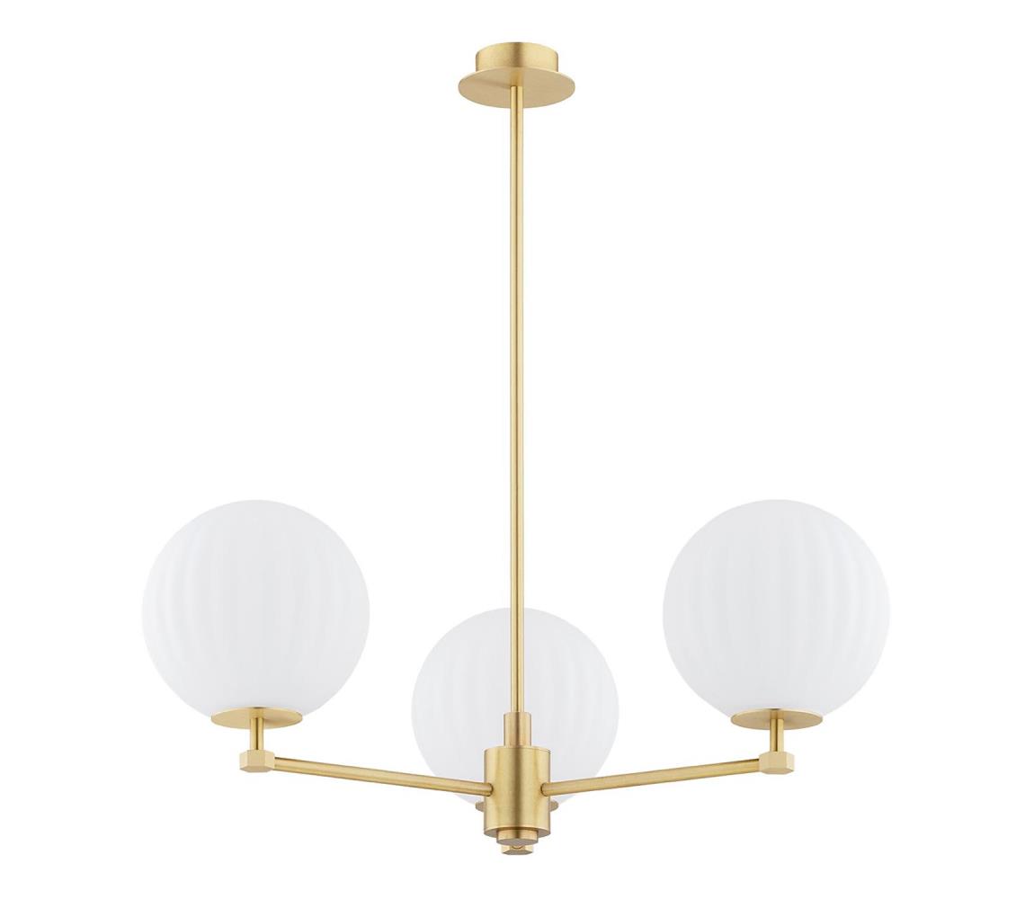 Argon 6307 - Lustr na tyči PALOMA 3xE14/7W/230V zlatá/bílá 6307