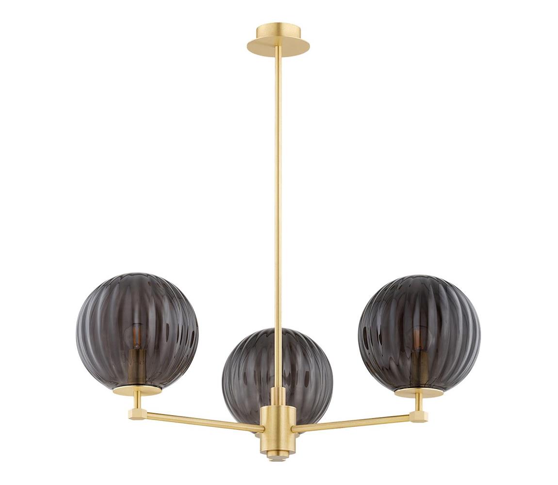 Argon 6310 - Lustr na tyči PALOMA 3xE14/7W/230V zlatá/černá 6310