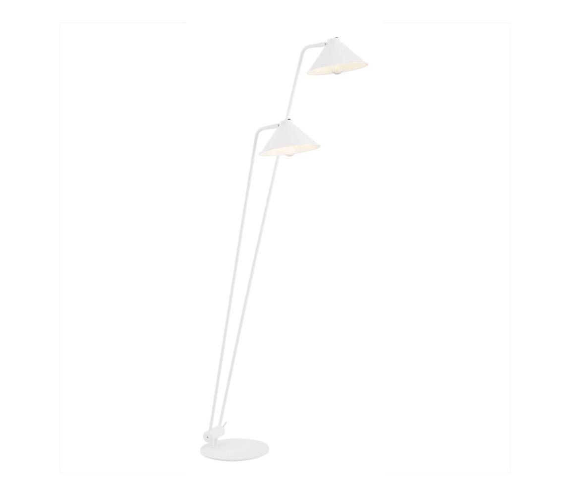 Argon 7074 - Stojací lampa GABIAN 2xE27/15W/230V bílá 7074