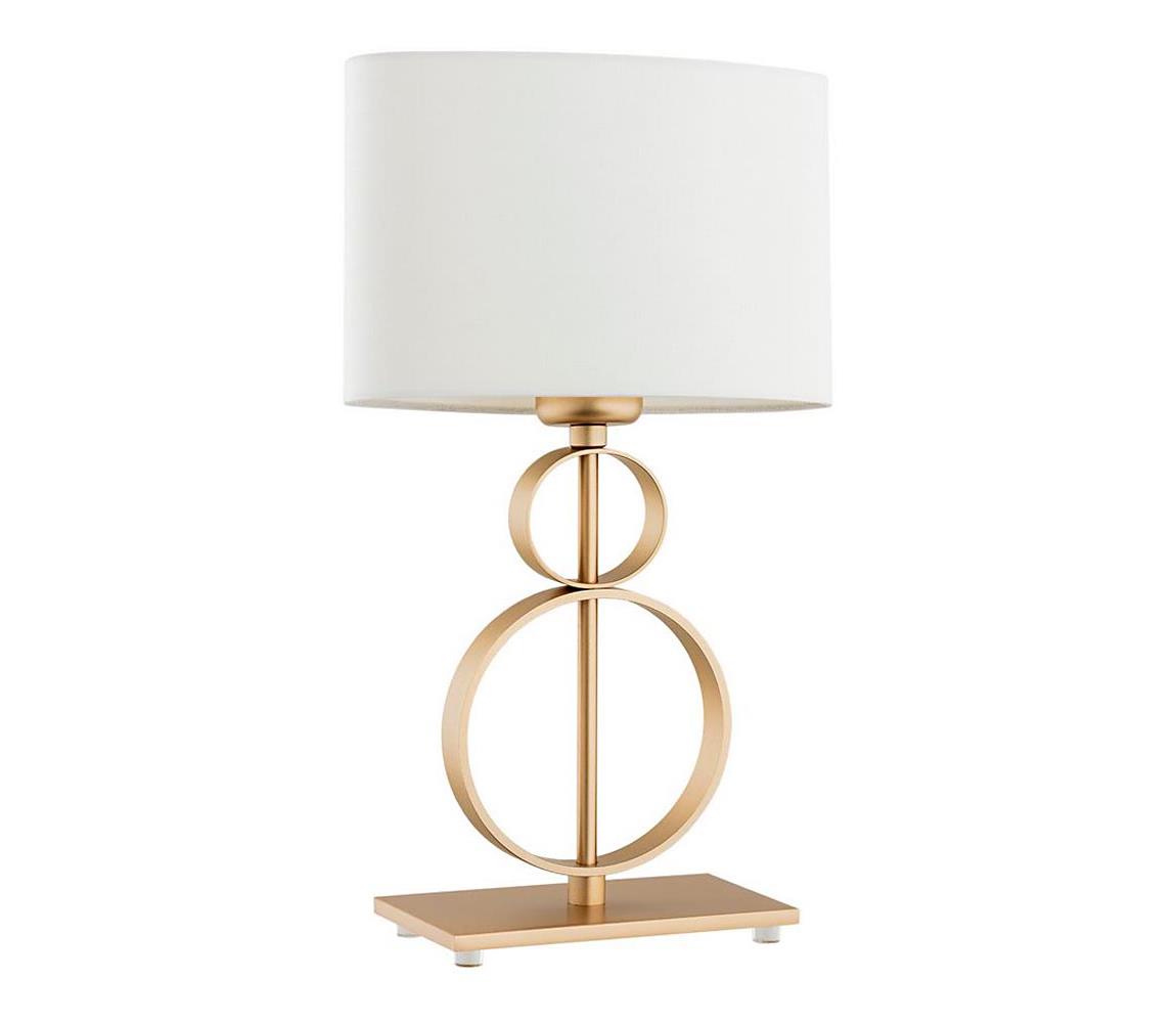 Argon 8310 - Stolní lampa PERSEO 1xE27/15W/230V 42 cm krémová/zlatá 8310