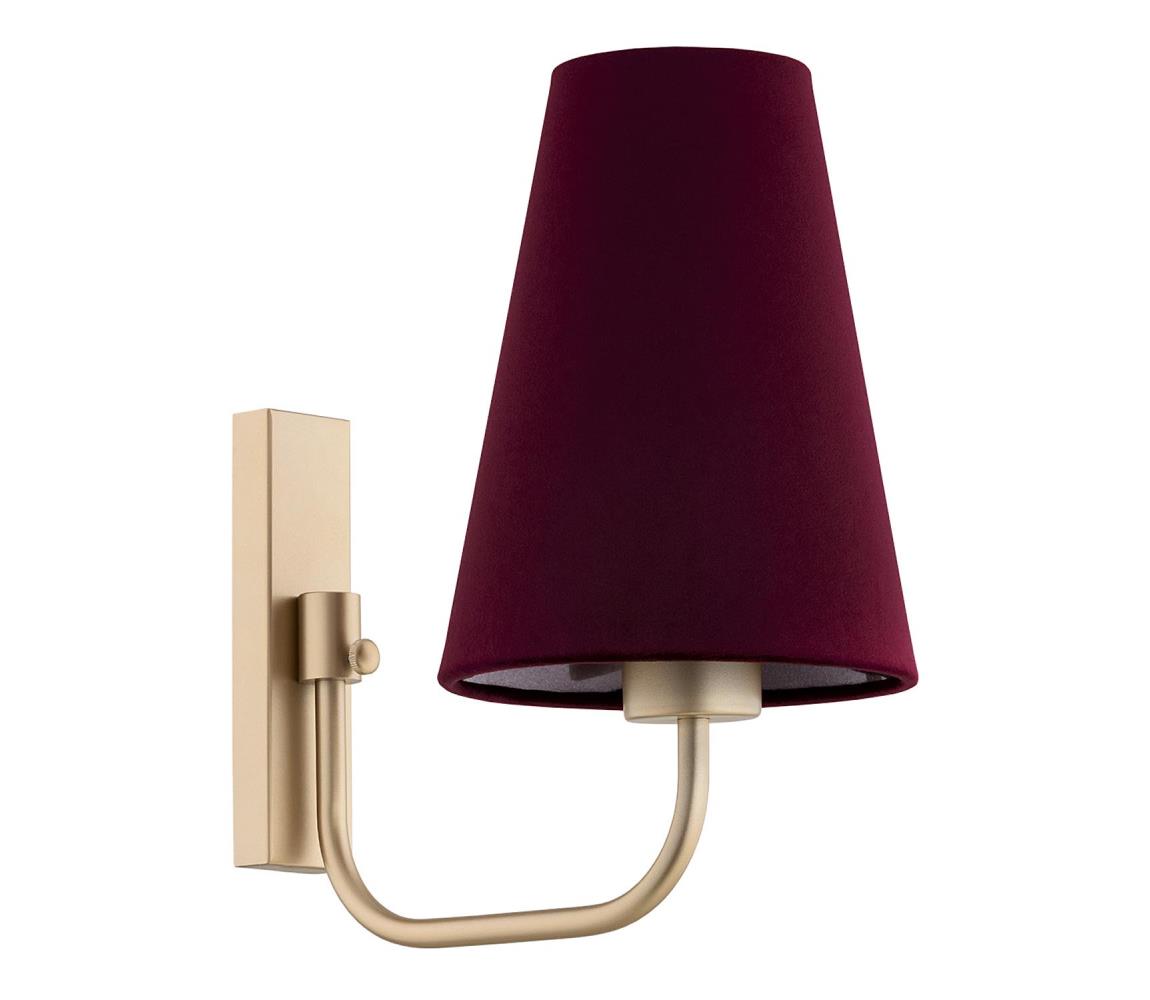 Argon 8313 - Nástěnná lampa SAFIANO 1xE27/15W/230V vínová 8313