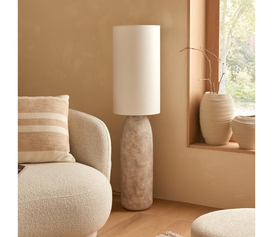 Atmosphera - Stojací lampa KEYAH 1xE27/40W/230V 111 cm šedá 210322