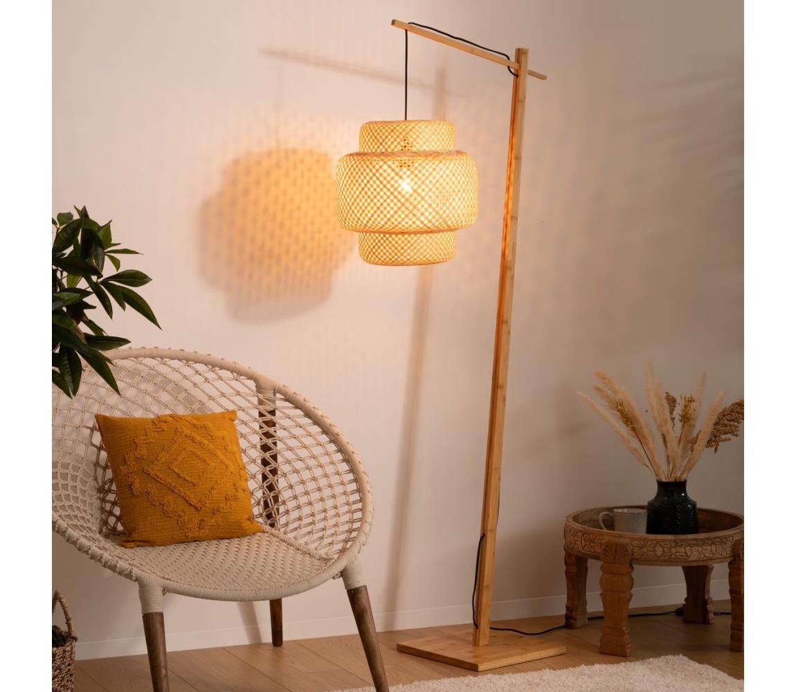 Atmosphera - Stojací lampa LIBY 1xE27/40W/230V bambus 190675