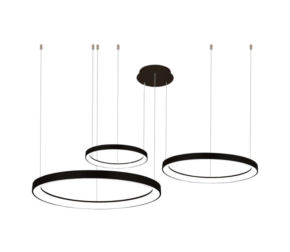 Azzardo   - LED Stmívatelný lustr na lanku AGNES LED/120W/230V černá 