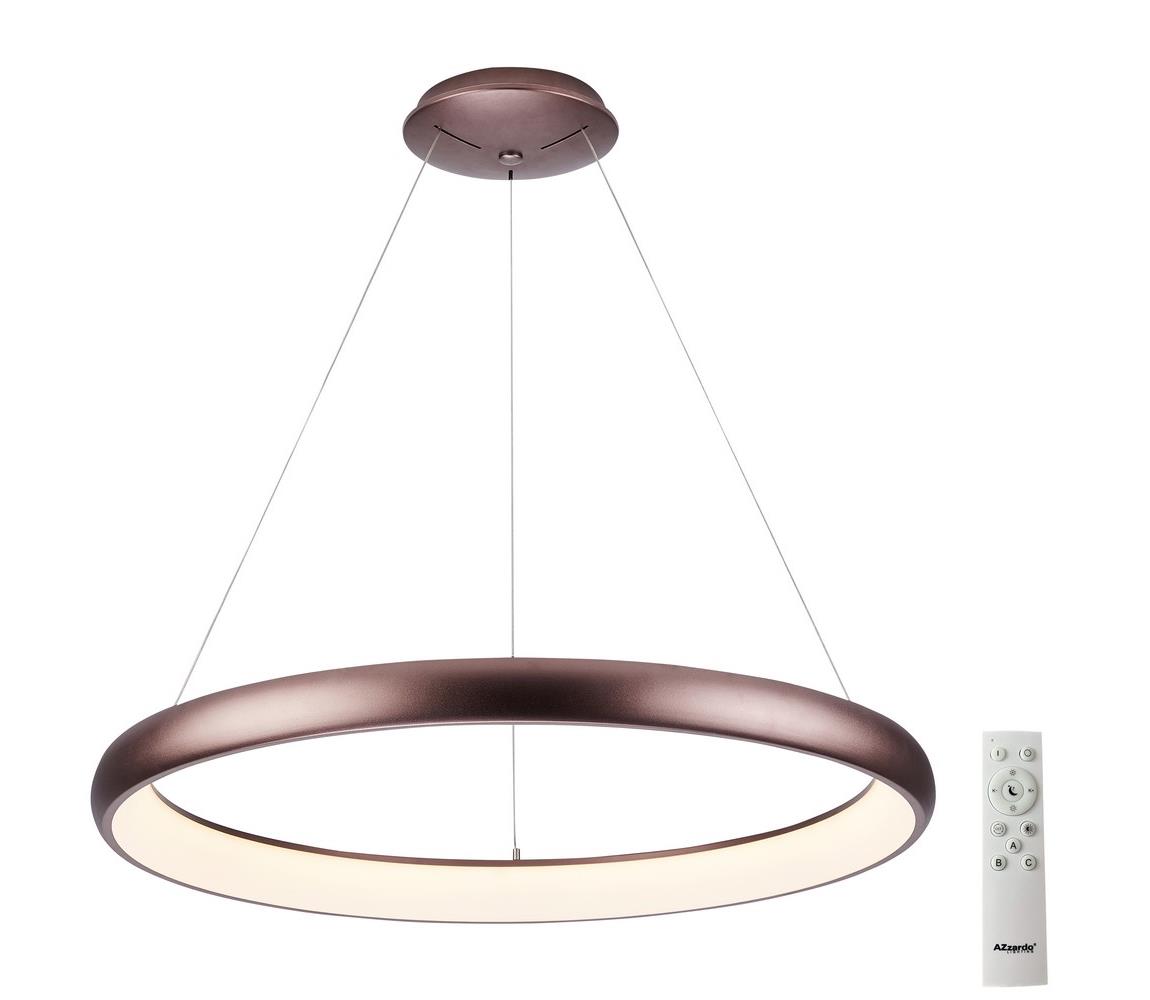 Azzardo  - LED Stmívatelný lustr na lanku ANTONIO LED/32W/230V hnědá + DO 