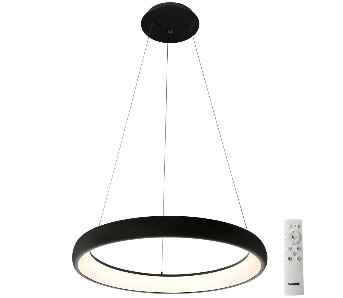 Azzardo  - LED Stmívatelný lustr na lanku ANTONIO LED/50W/230V černá + DO 