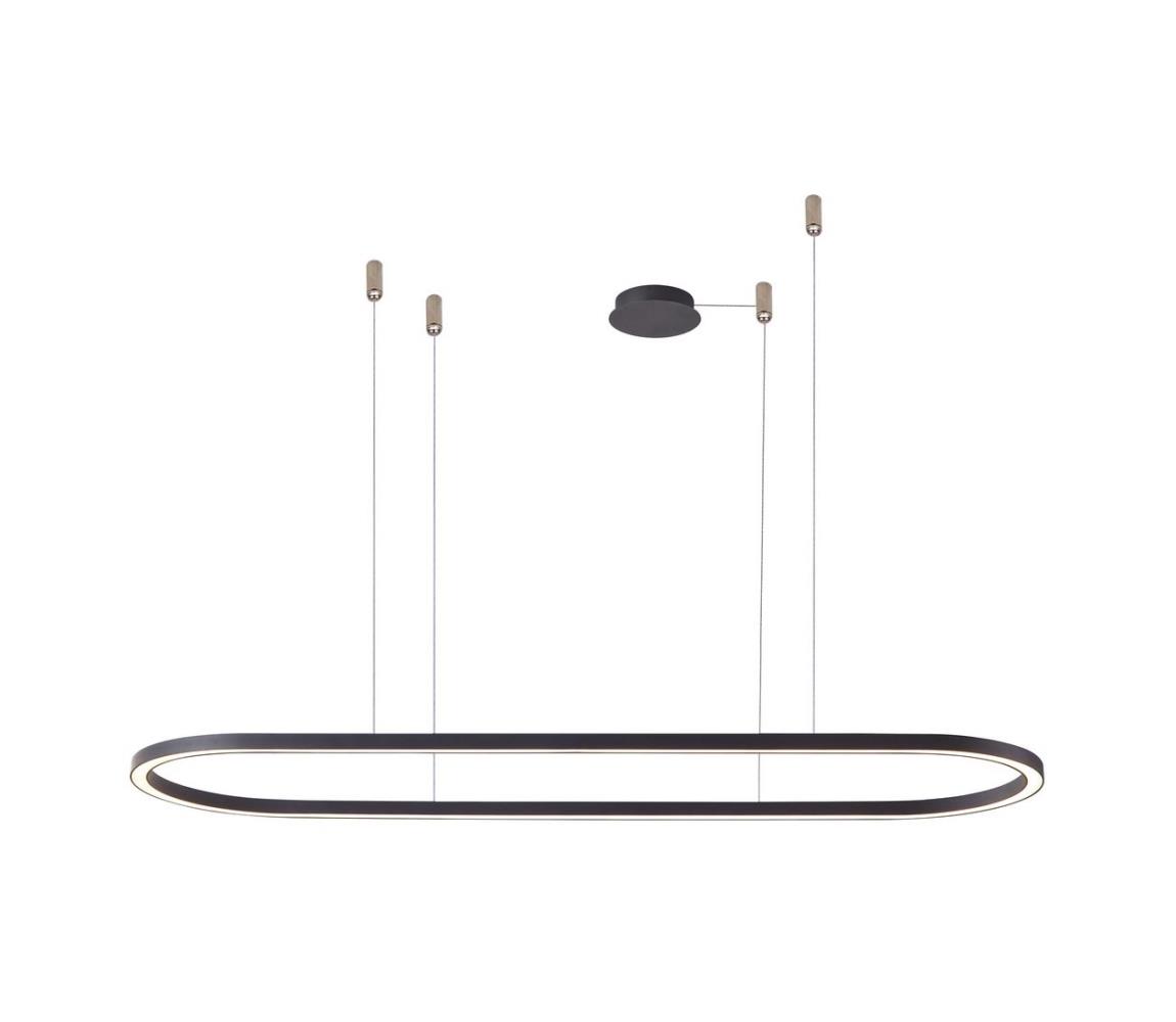 Azzardo  - LED Stmívatelný lustr na lanku ELENA LED/60W/230V 150 cm černá 