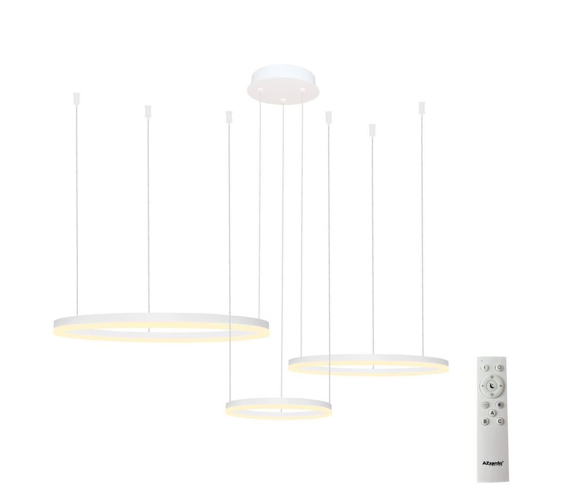 Azzardo  - LED Stmívatelný lustr na lanku HALO LED/120W/230V bílá + DO 
