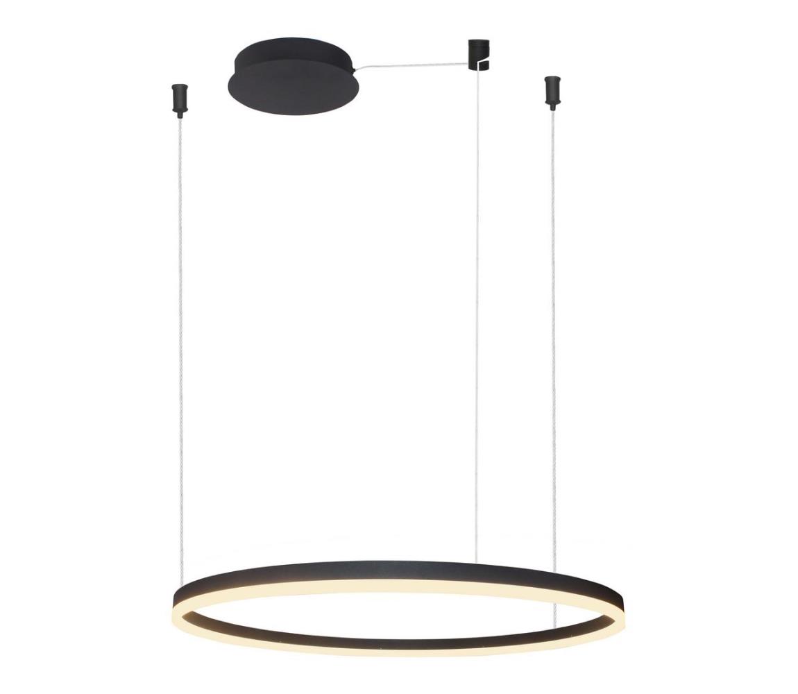 Azzardo  -LED Stmívatelný lustr na lanku HALO LED/54W/230V pr. 80 cm černá 