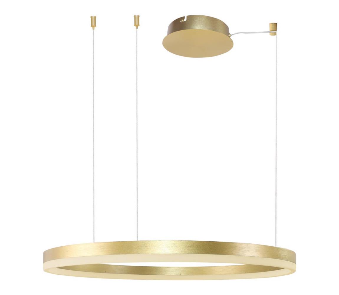 Azzardo  -LED Stmívatelný lustr na lanku HALO LED/56W/230V pr. 80 cm zlatá 