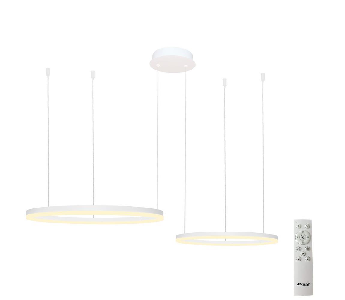 Azzardo  - LED Stmívatelný lustr na lanku HALO LED/90W/230V bílá + DO 
