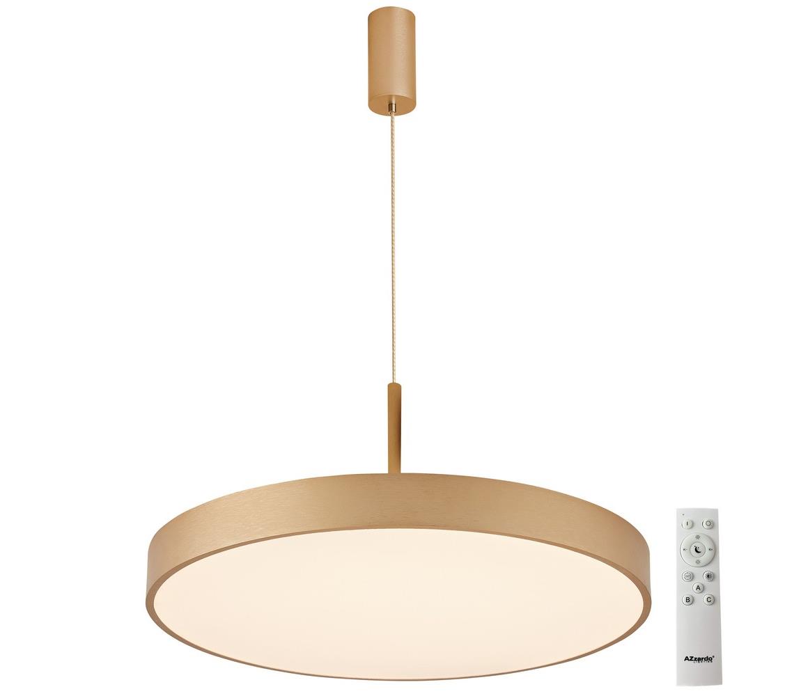 Azzardo  - LED Stmívatelný lustr na lanku MARCELLO LED/30W/230V zlatá + DO 