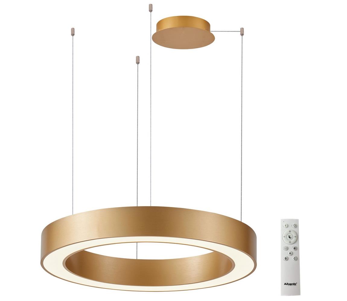 Azzardo  - LED Stmívatelný lustr na lanku MARCO LED/100W/230V zlatá + DO 