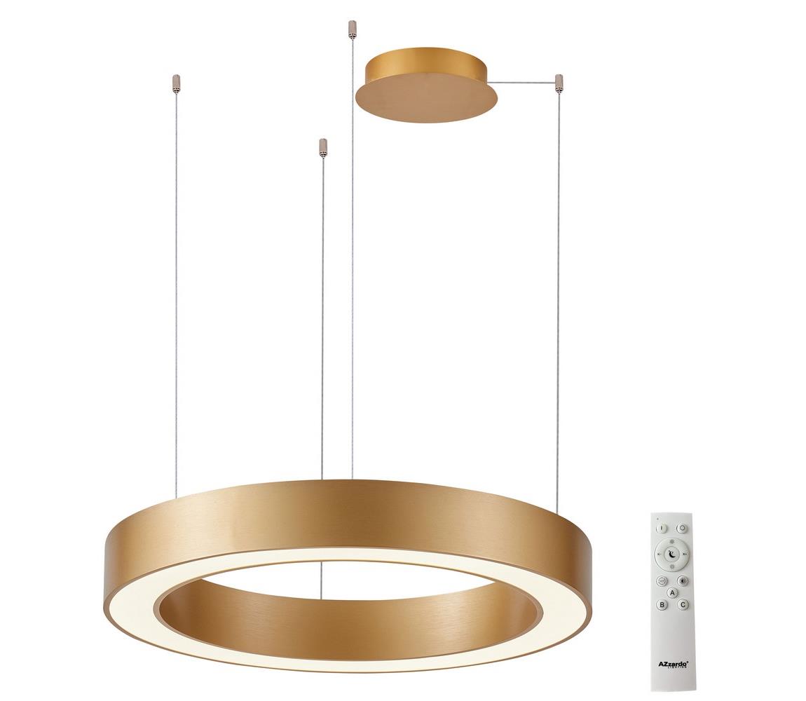 Azzardo  - LED Stmívatelný lustr na lanku MARCO LED/50W/230V zlatá + DO 