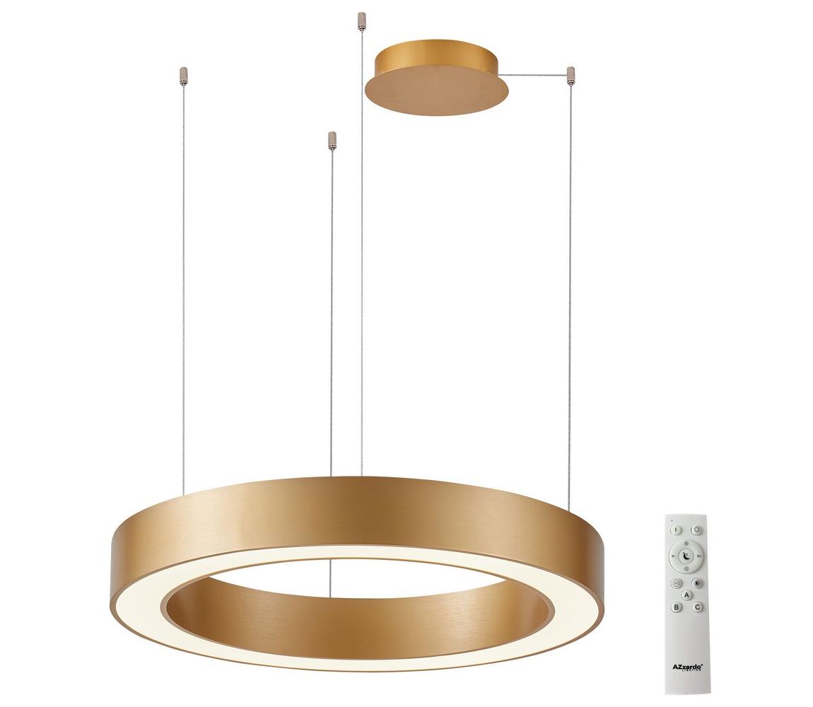 Azzardo  - LED Stmívatelný lustr na lanku MARCO LED/60W/230V zlatá + DO 