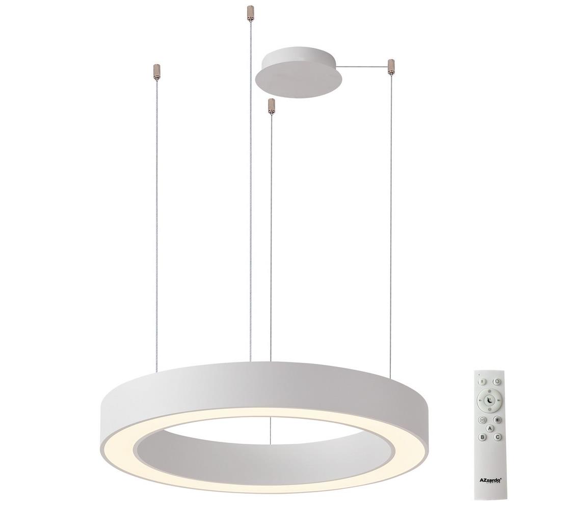 Azzardo  - LED Stmívatelný lustr na lanku MARCO LED/80W/230V bílá + DO 