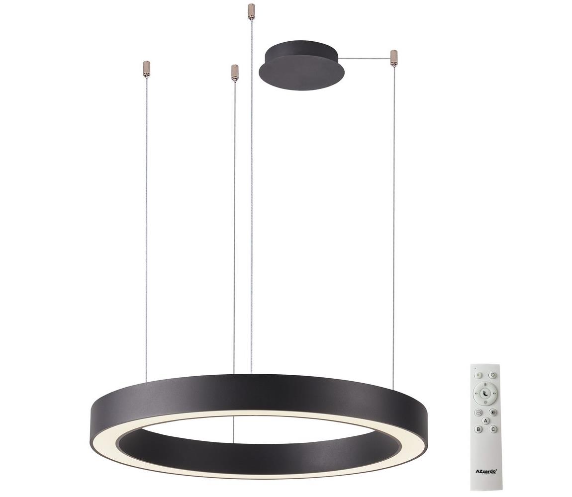 Azzardo  - LED Stmívatelný lustr na lanku MARCO LED/80W/230V černá + DO 