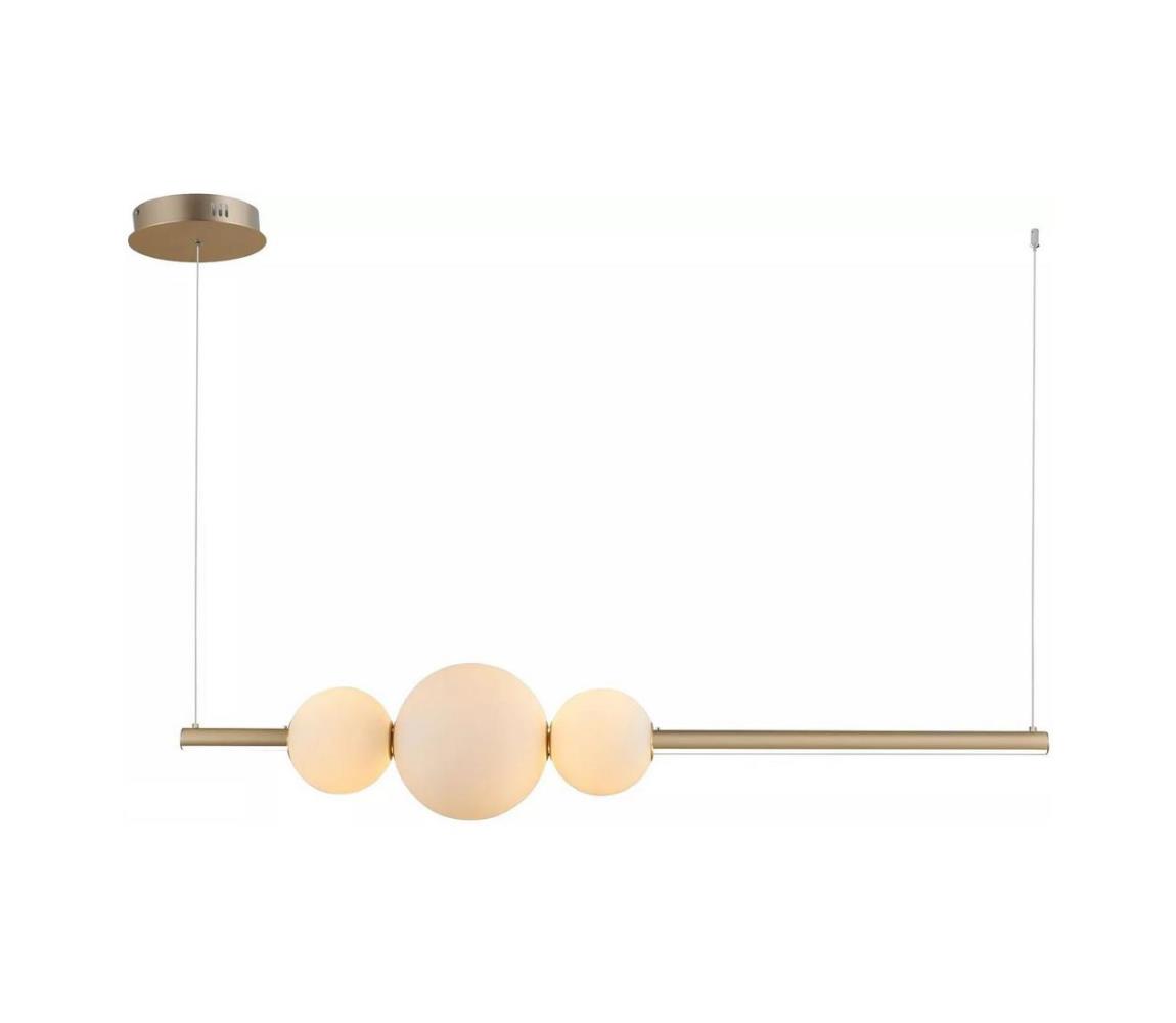 Azzardo  - LED Stmívatelný lustr na lanku SANDRA LED/48W/230V zlatá 