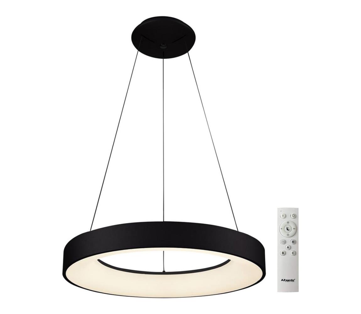 Azzardo  - LED Stmívatelný lustr na lanku SANTANA LED/50W/230V černá + DO 
