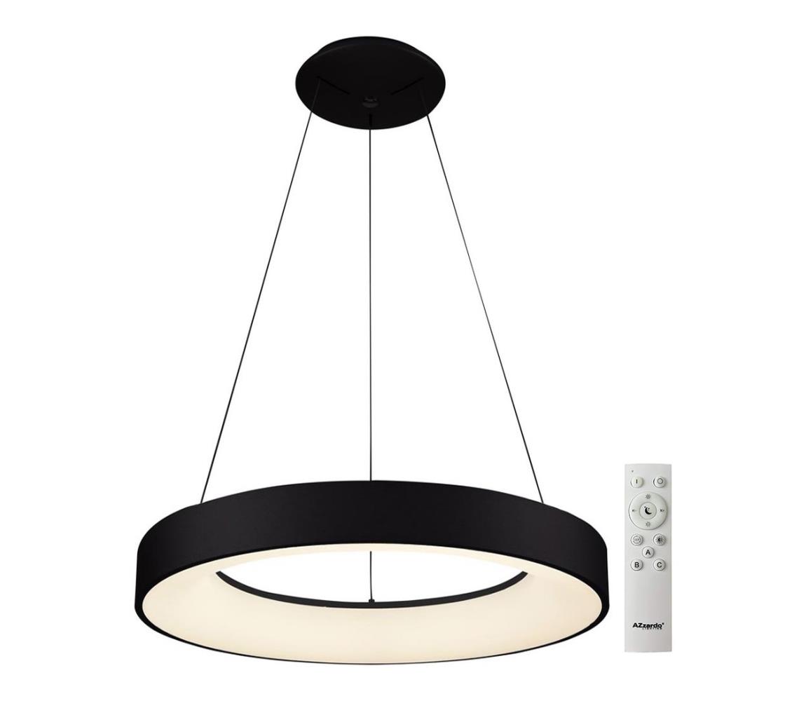 Azzardo  - LED Stmívatelný lustr na lanku SANTANA LED/80W/230V černá + DO 