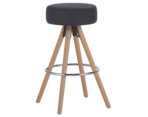 Barová stolička Helsing, antracitová látka