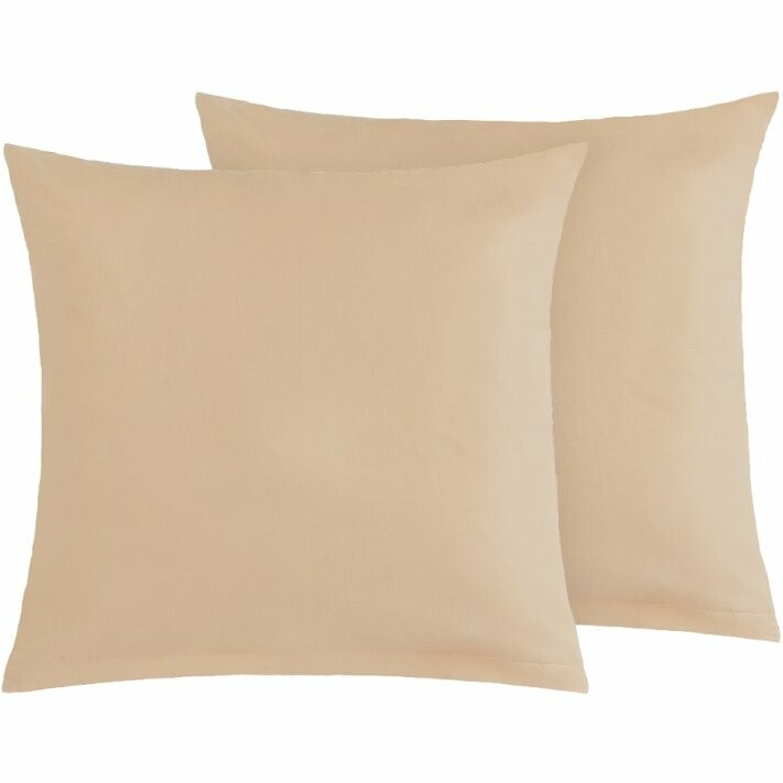 Bellatex Bavlněné povlaky na polštář hnědá, 40 × 40 cm, 2 ks, 40 x 40 cm