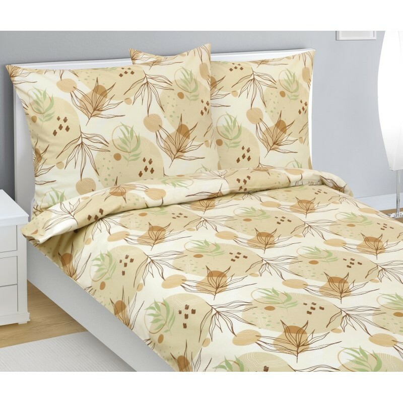 Bellatex Flanelové povlečení Podzim, 140 x 220 cm, 70 x 90 cm