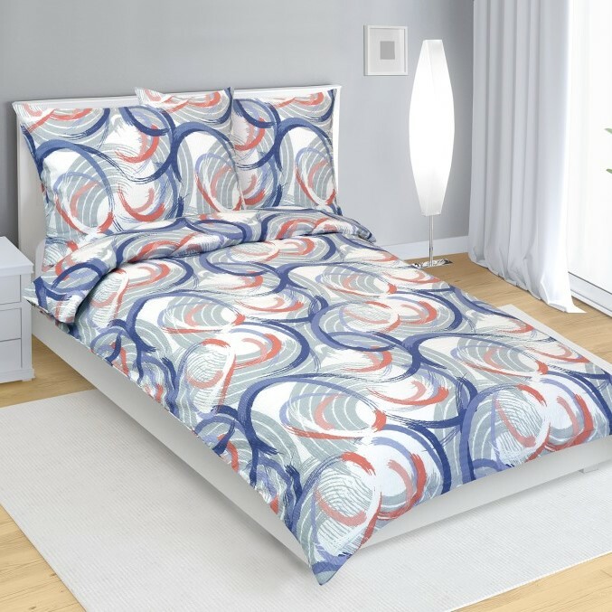 Bellatex Krepové povlečení Bublina, 140 x 220 cm, 70 x 90 cm, 140 x 220 cm, 70 x 90 cm