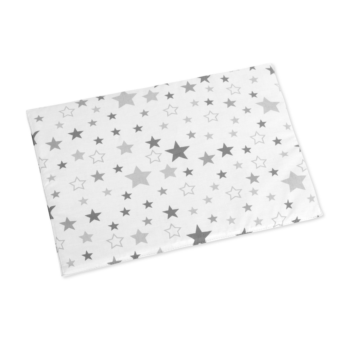 Bellatex Polštář pro kojence do postýlky Hvězdy bílá/šedá, 43 x 32 cm