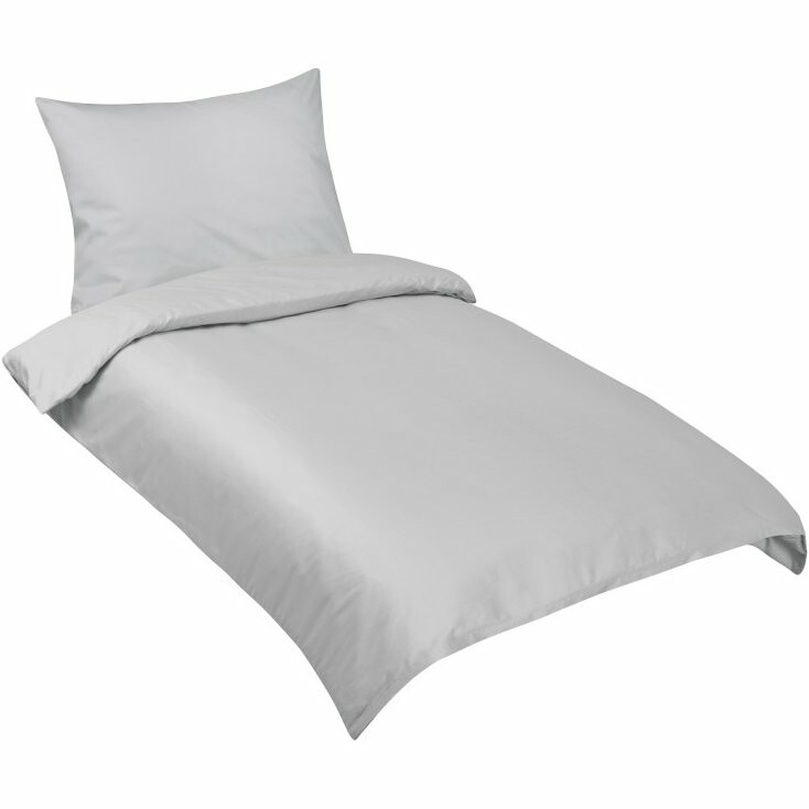 Bellatex Saténové povlečení Lux sv. šedá, 140 × 200, 70 × 90 cm
