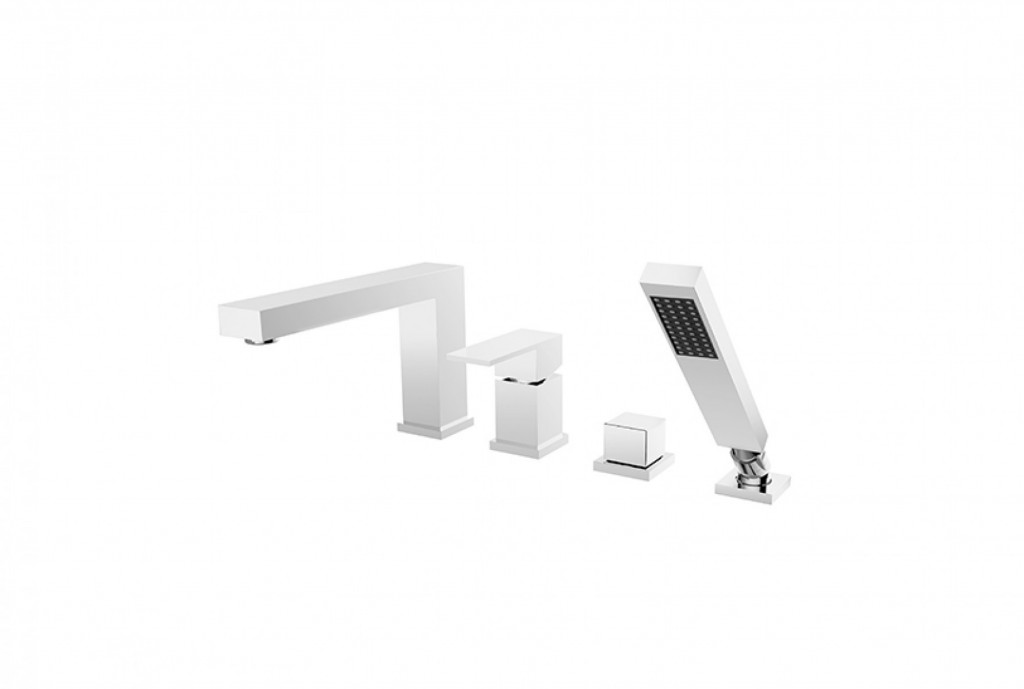 BESCO 4 otvorová vanová baterie MODERN/VARIUM chrom s příslušenstvím BABWMV4CH
