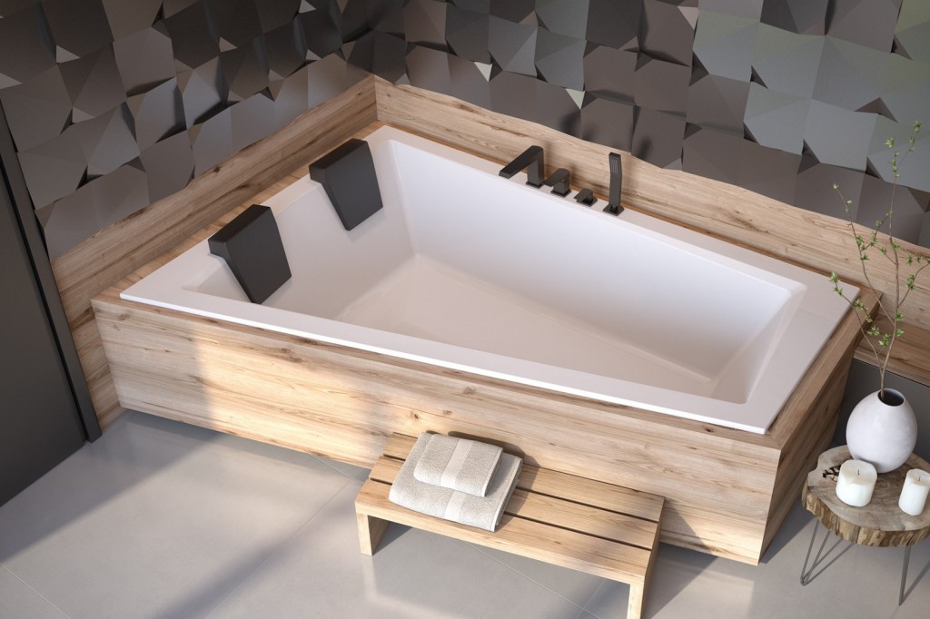 BESCO Asymetrická vana INTIMA DUO SLIM Nožičky k vaně Bez nožiček, Rozměr vany 180 × 125 Způsob provedení Levé VANINTID18SLIML