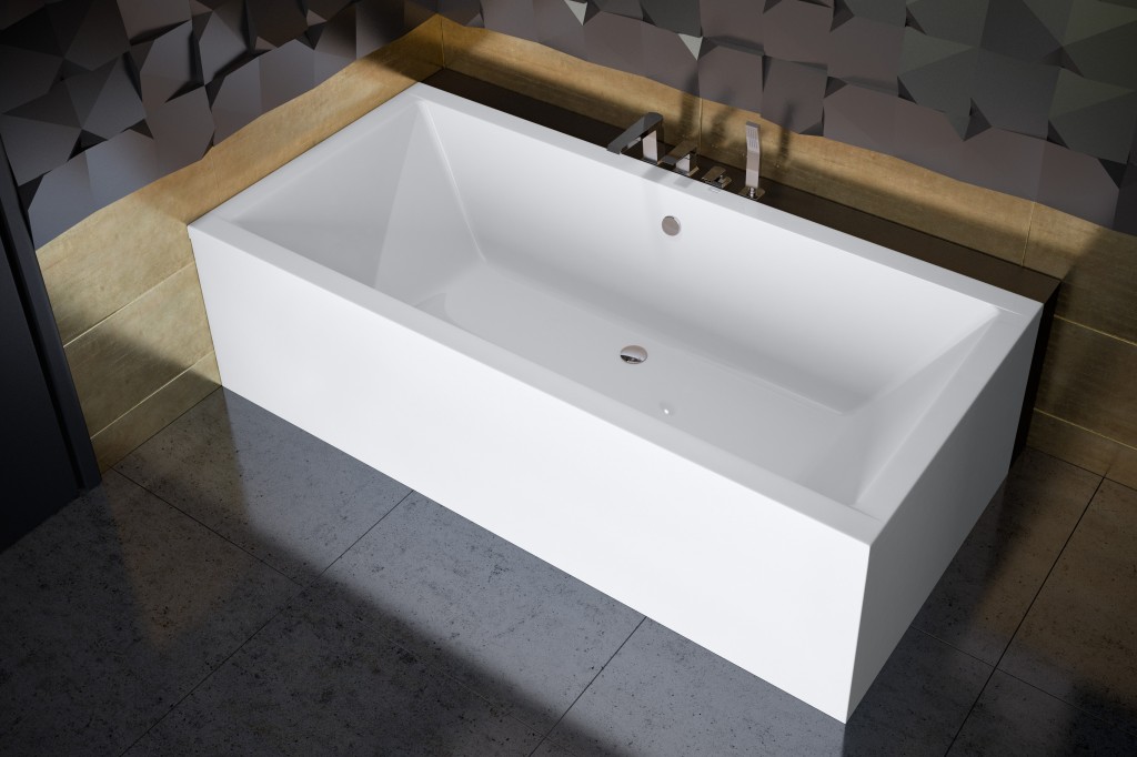 BESCO Obdélníková vana QUADRO Nožičky k vaně Bez nožiček, Rozměr vany 180 × 80  VANQAUD180