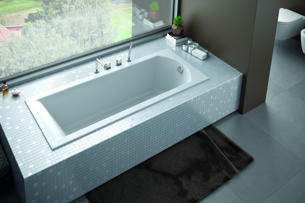 BESCO Obdélníková vana SHEA SLIM Nožičky k vaně Bez nožiček, Rozměr vany 150 × 70  VANSHEA150SLIM